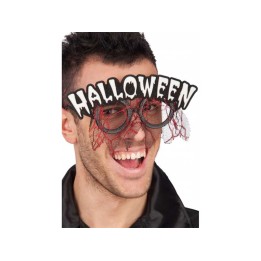 OCCHIALI CON SCRITTA HALLOWEEN BIANCA