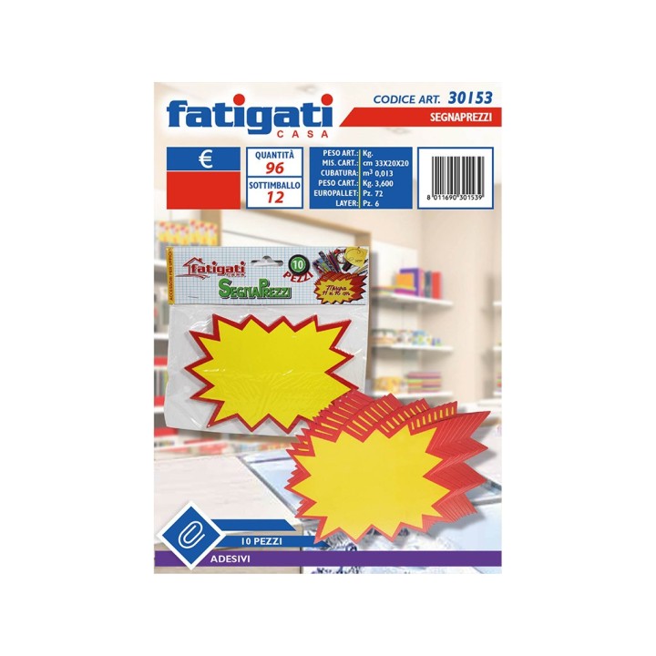 SEGNAPREZZI ADESIVI 10 PZ.