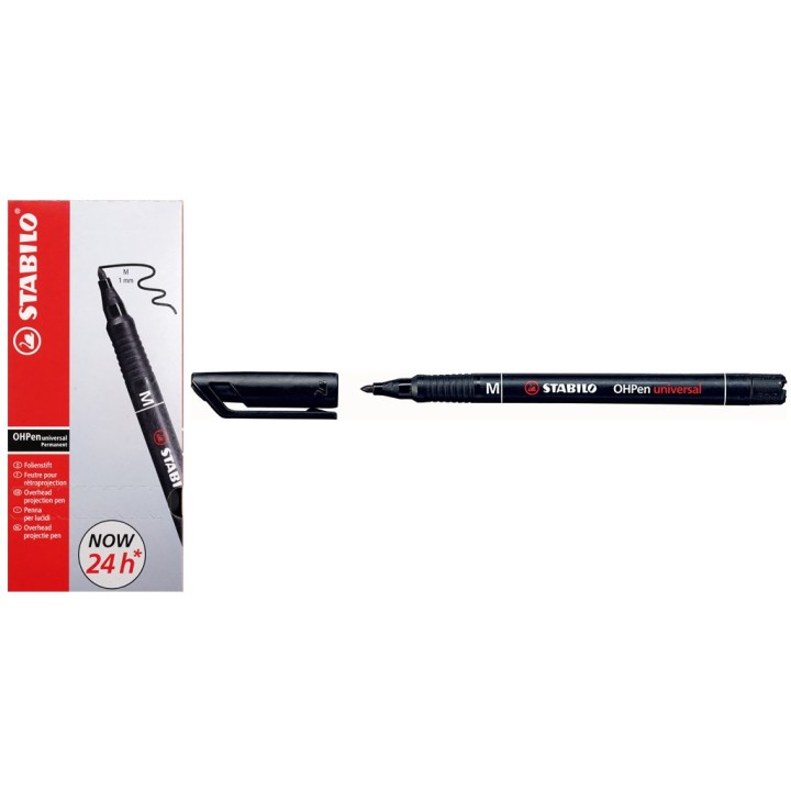 STABILO PENNARELLO OHP PUNTA M NERO