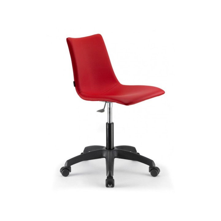 SCAB SEDIA ZEUS POP C-RUOTE ROSSO