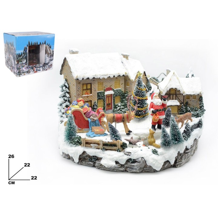 VILLAGGIO BABBO NATALE w/ LUCI SUONI MOV