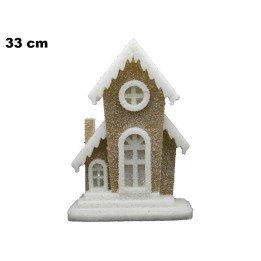 CASETTA CON NEVE CON LUCI