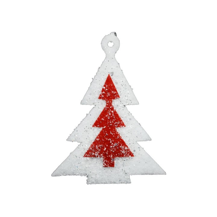 ALBERO DI NATALE DECORATIVO ROSSO