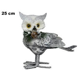 GUFETTO ARGENTO POLIESTERE 25 CM