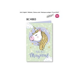 BIGLIETTO HAPPY BIRTHDAY UNICORN BC.4883