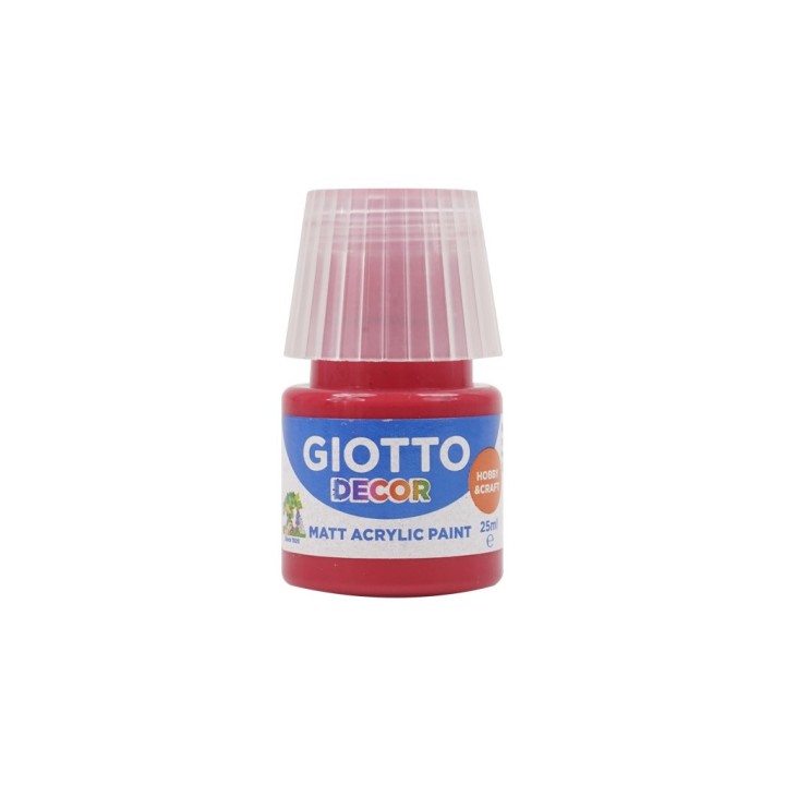 GIOTTO DECOR ACRYLIC 25ML ROSSO CARMINIO