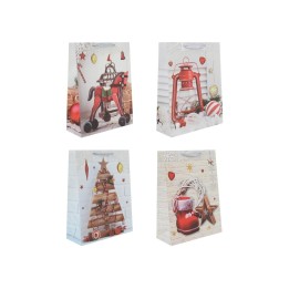 BUSTA REGALO NATALE 4 ASST. 26x32x10cm