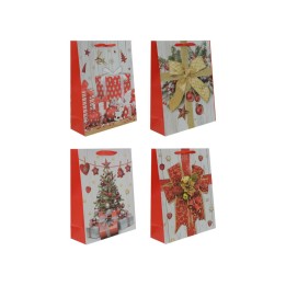 BUSTA REGALO NATALE 4 ASST. 31x40x12cm