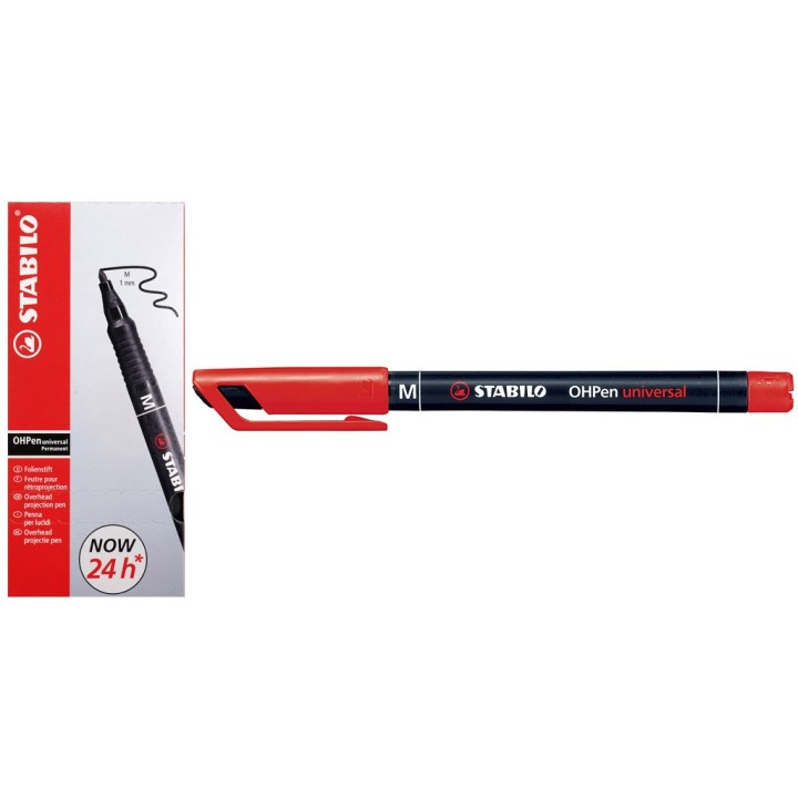 STABILO PENNARELLO OHP PUNTA M ROSSO
