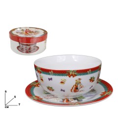 SET TAZZA BOWL CON PIATTO