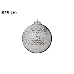 SFERA NATALIZIA BIANCA 10 CM