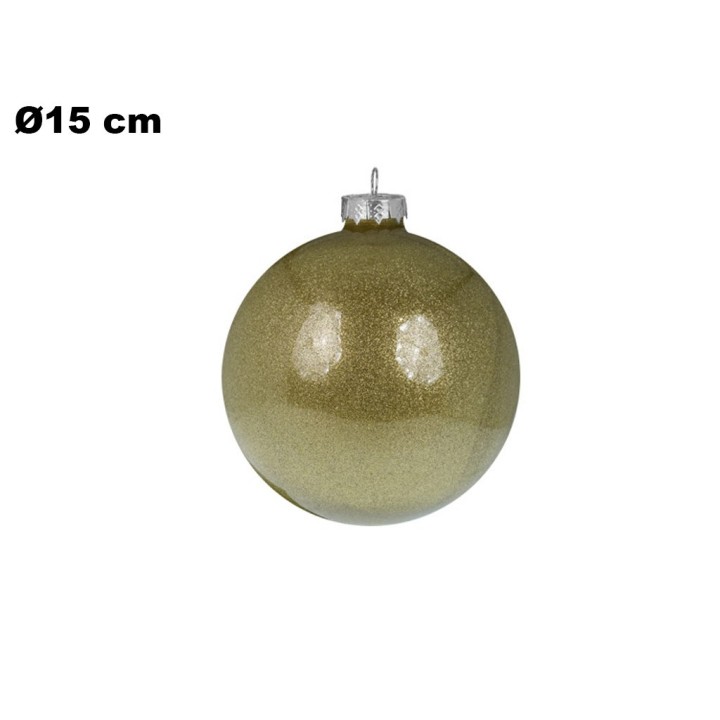 SFERA NATALIZIA DIA 15 CM-ORO