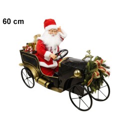 BABBO NATALE SU AUTO D'EPOCA CM 60