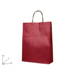 BUSTA ROSSO SCURO 31x41x15CM