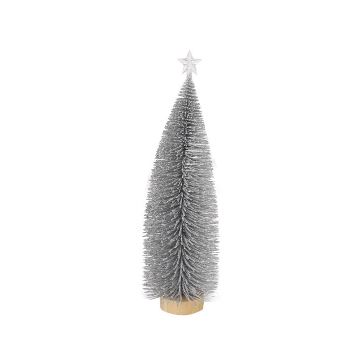 ALBERELLO GLITTER ARGENTO CM 33