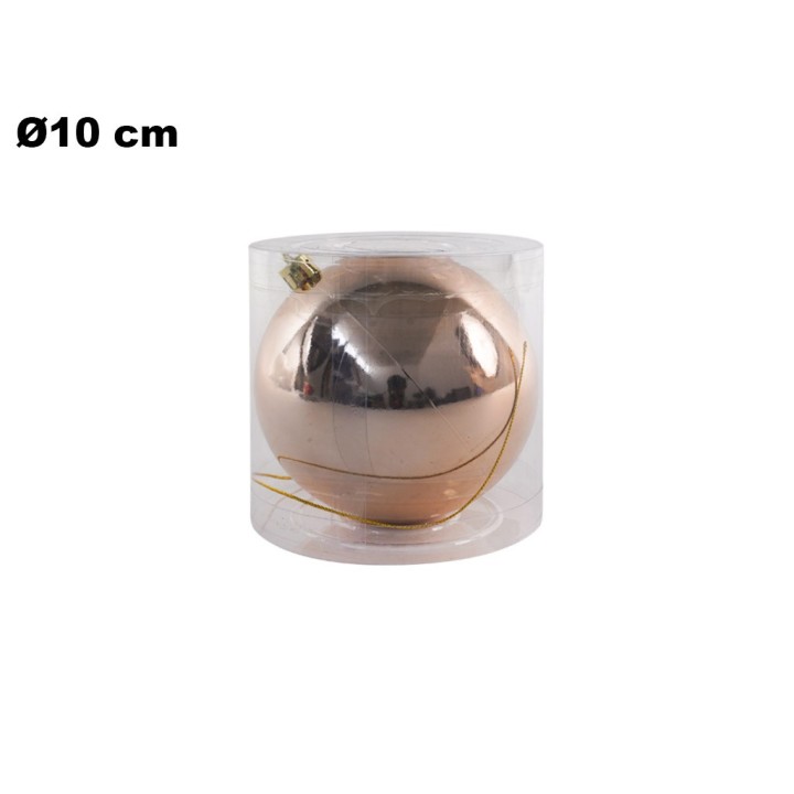 SFERA CHAMPAGNE 10 CM IN PVC BOX