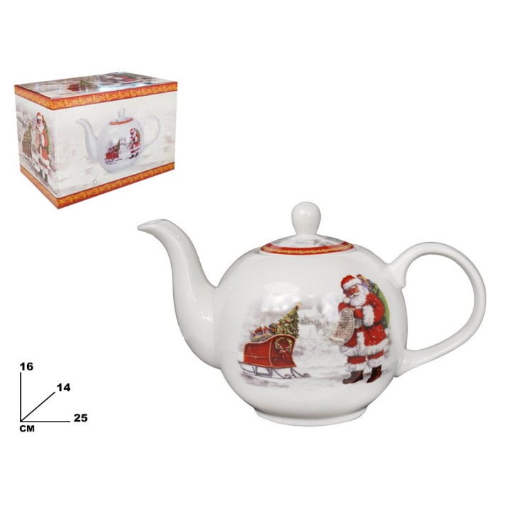 TEIERA CON COPERCHIO DECORATIVO NATALIZI