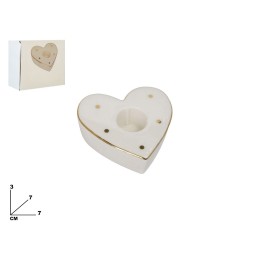 PORTACANDELA CUORE