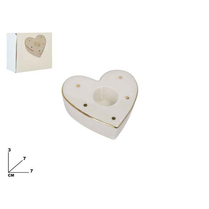PORTACANDELA CUORE