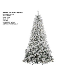 ALBERO CASTAGNO INNEVATO CON LUCI CM 270