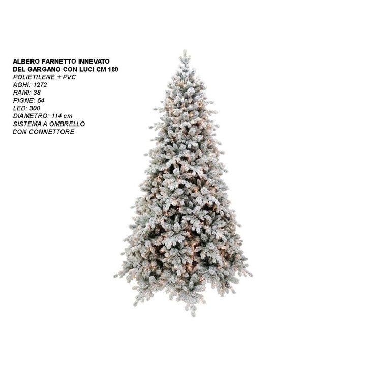 ALBERO FARNETTO INN. DEL GARG. CON LUCI