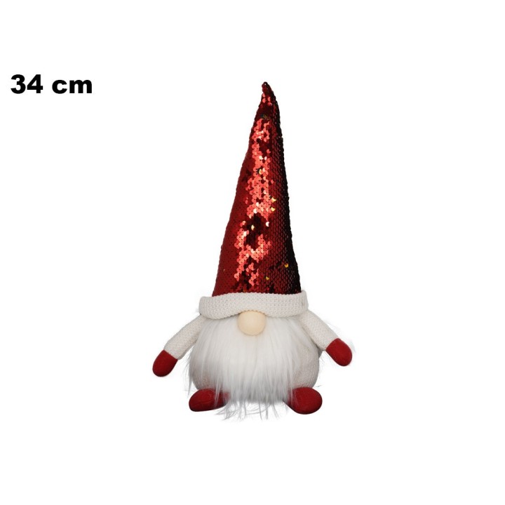 GNOMO CON PAILLETTES 34 CM