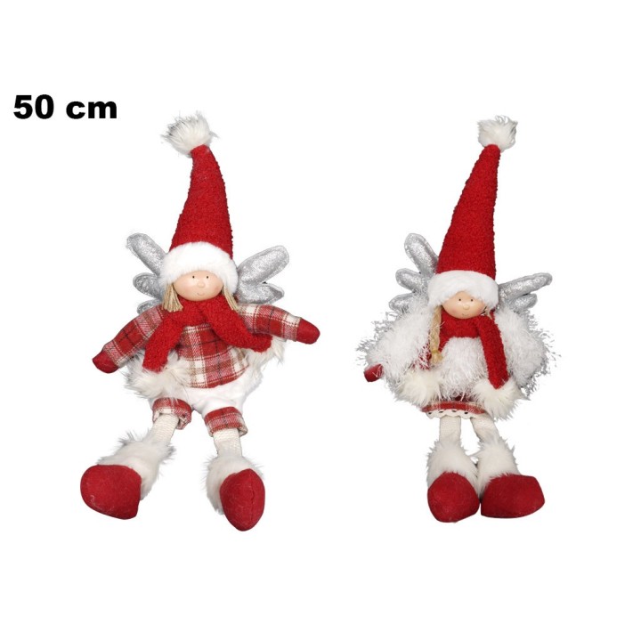 FATINA DI STOFFA ROSSA 50CM