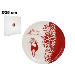 PIATTO DECORATIVO NATALIZIO 25 CM
