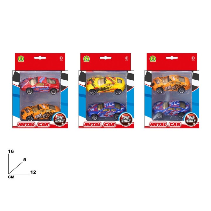 DIE-CAST METAL CAR 2 PEZZI