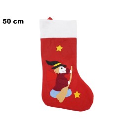 CALZA BEFANA ROSSA 50CM