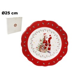 PIATTO BABBO NATALE DECORAT NATALIZIO