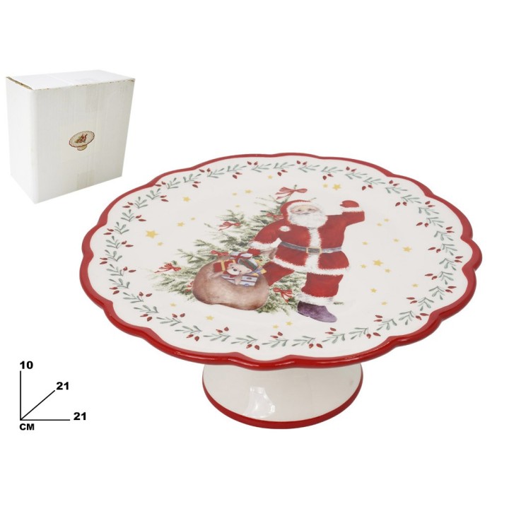 ALZATINA BABBO NATALE DECORAT NATALIZIA