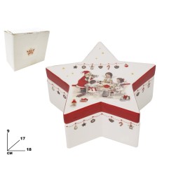 CONTENITORE STELLA DECORATIVO NATALIZIO