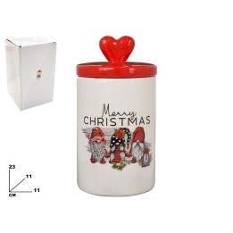 CONTENITORE NATALIZIO DECORATIVO GNOMO