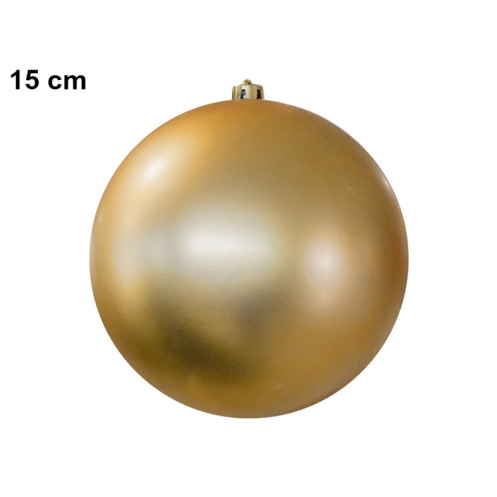 SFERA ORO SATINATA 15 CM