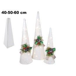 SET 3PZ CONI BIANCO 40/50/60 CM