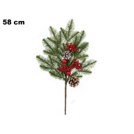 RAMO NATALIZIO CON FIORE 58CM