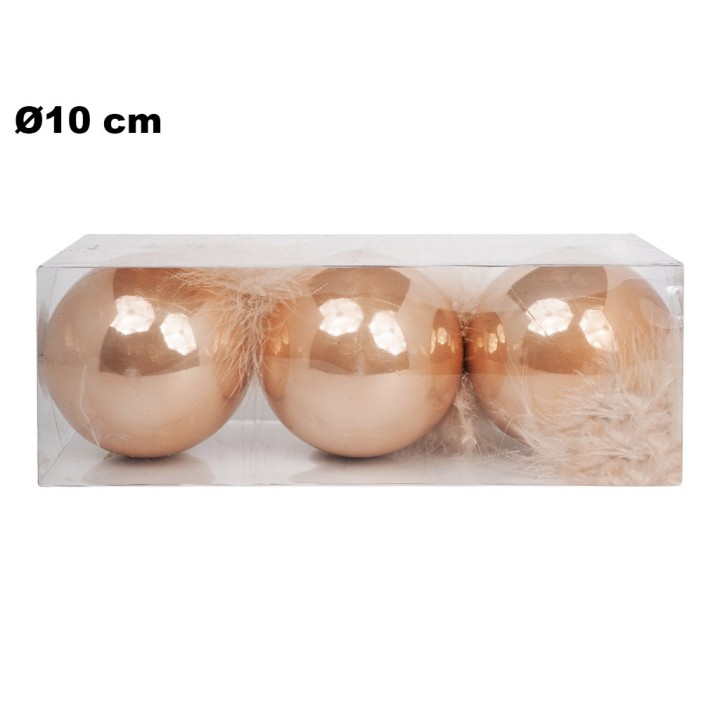 SET 3 SFERE IN PVC 10CM