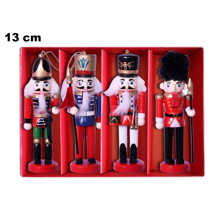SET SCHIACCIANOCI DI LEGNO CM 13