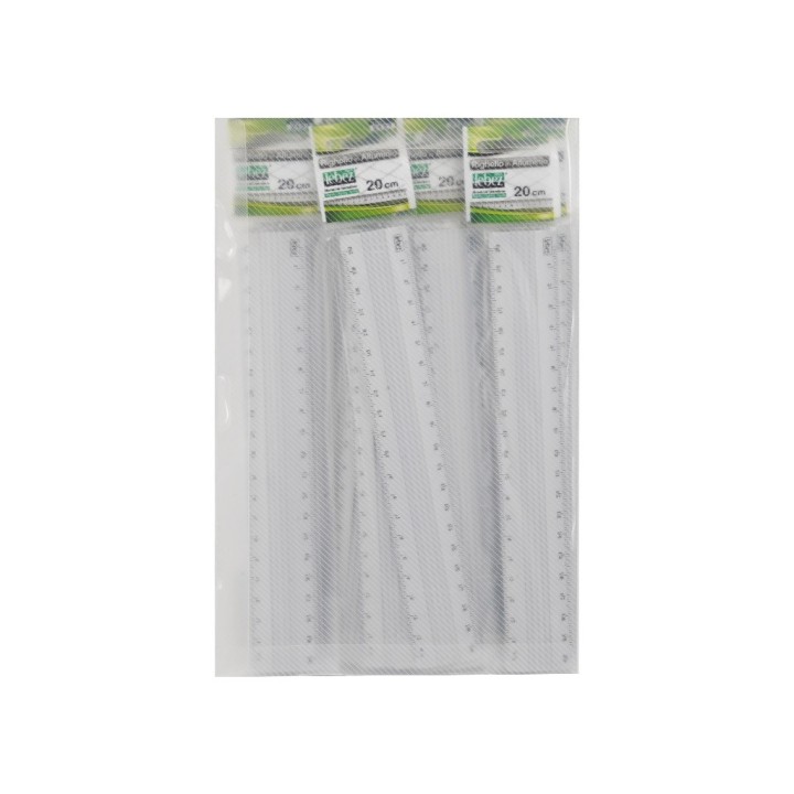 RIGHELLO ALLUMINIO 20 CM BARATTOLO 24 PZ
