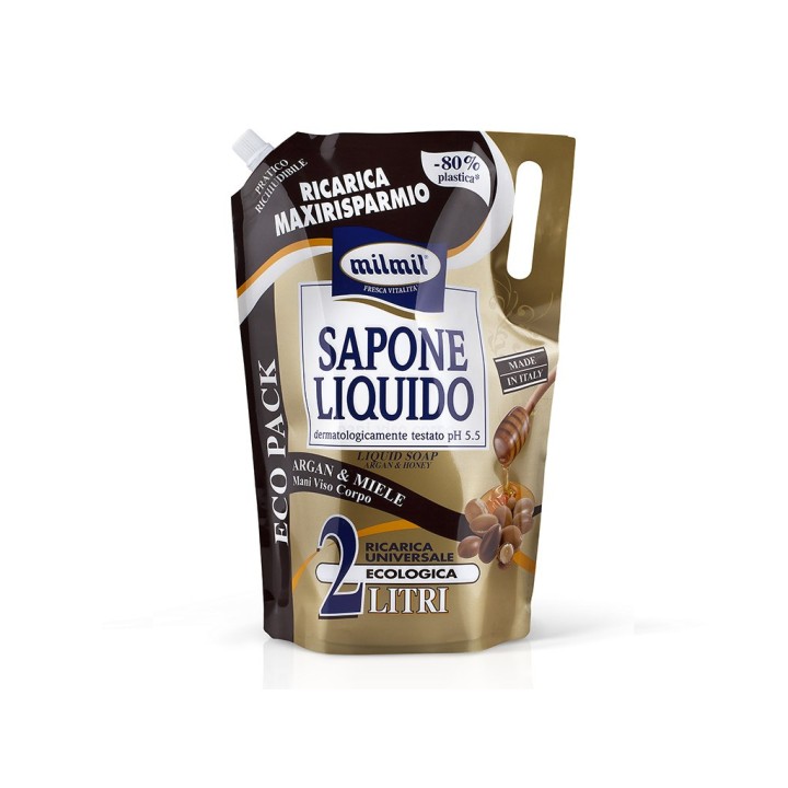 MILMIL BUSTA SOAP ARGAN & MIELE 2L