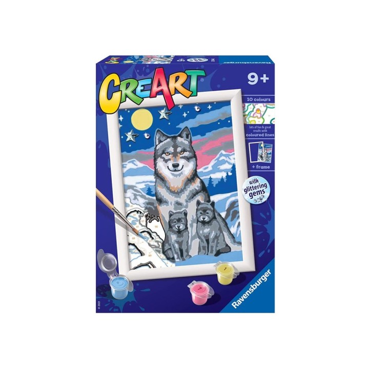 CREART SERIE LUPI CHIARO DI LUNA