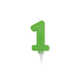 NUM. 1 DI CERA PLUMP VERDE MELA CM.10