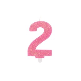 NUM. 2 DI CERA SWEETY FUXIA GLITTER