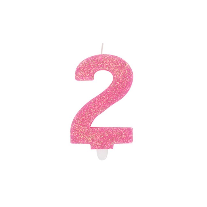 NUM. 2 DI CERA SWEETY FUXIA GLITTER