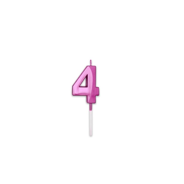 NUM. 4 PRESTIGE FUXIA METAL CM.9