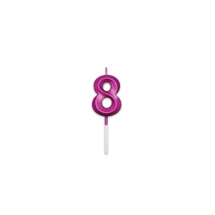 NUM. 8 PRESTIGE FUXIA METAL CM.9