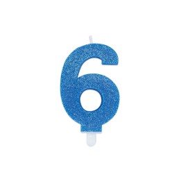NUM. 6 DI CERA SWEETY CELESTE GLITTER