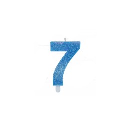 NUM. 7 DI CERA SWEETY CELESTE GLITTER