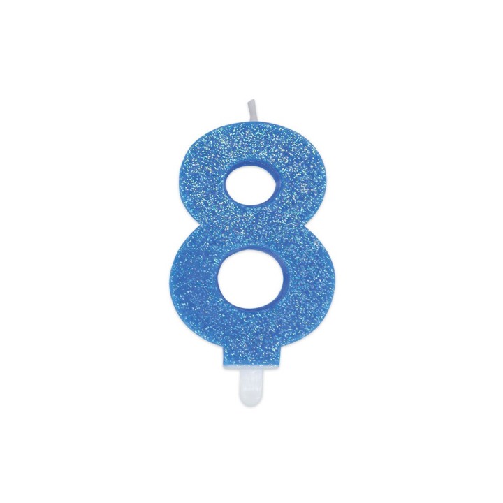 NUM. 8 DI CERA SWEETY CELESTE GLITTER